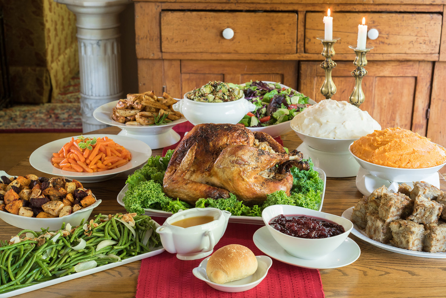 Festive turkey feast