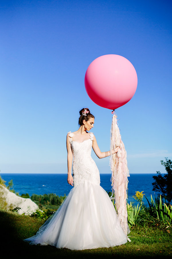 pink lady wedding bride