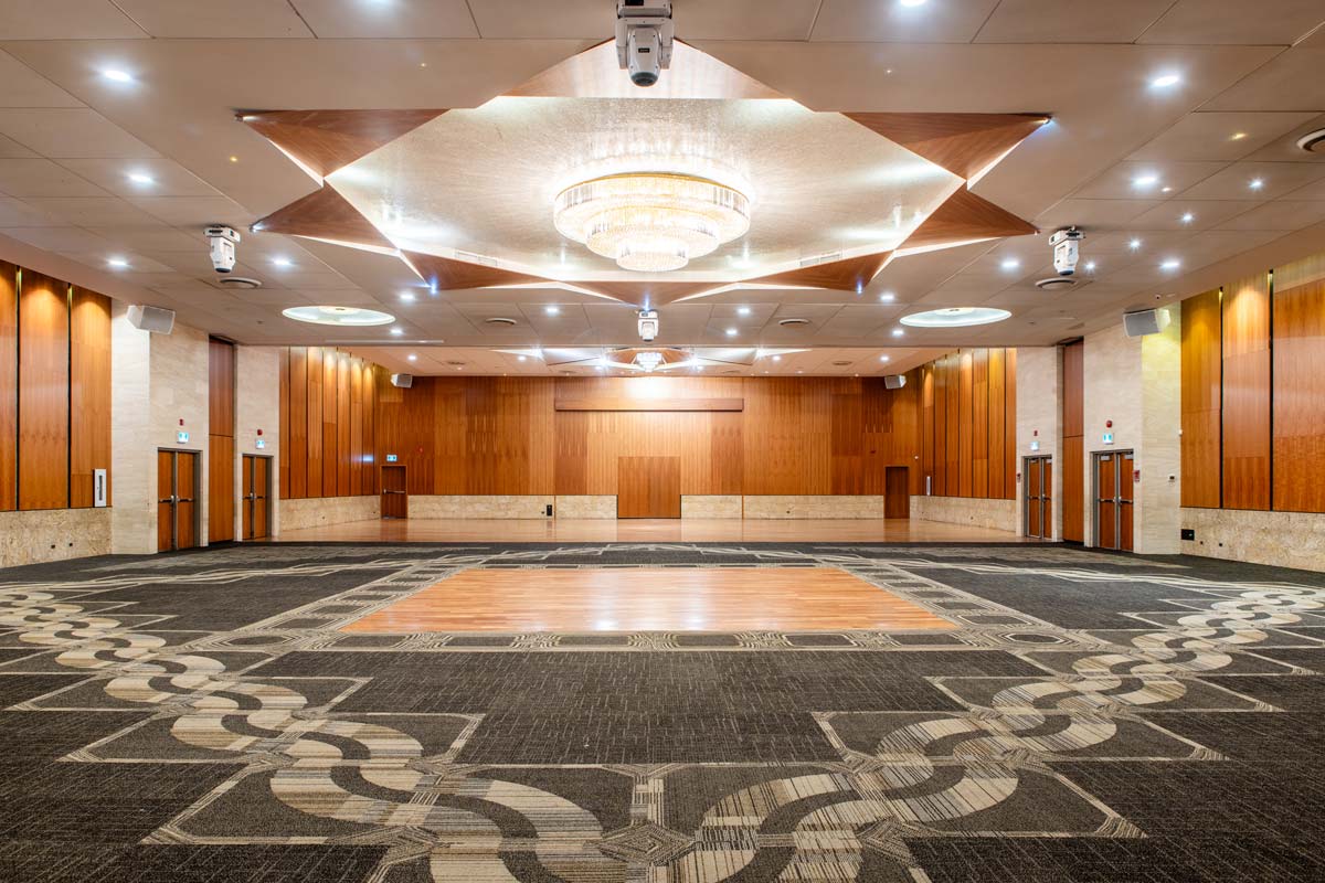 The Hallcrown Event Centre grand ballroom in North York
