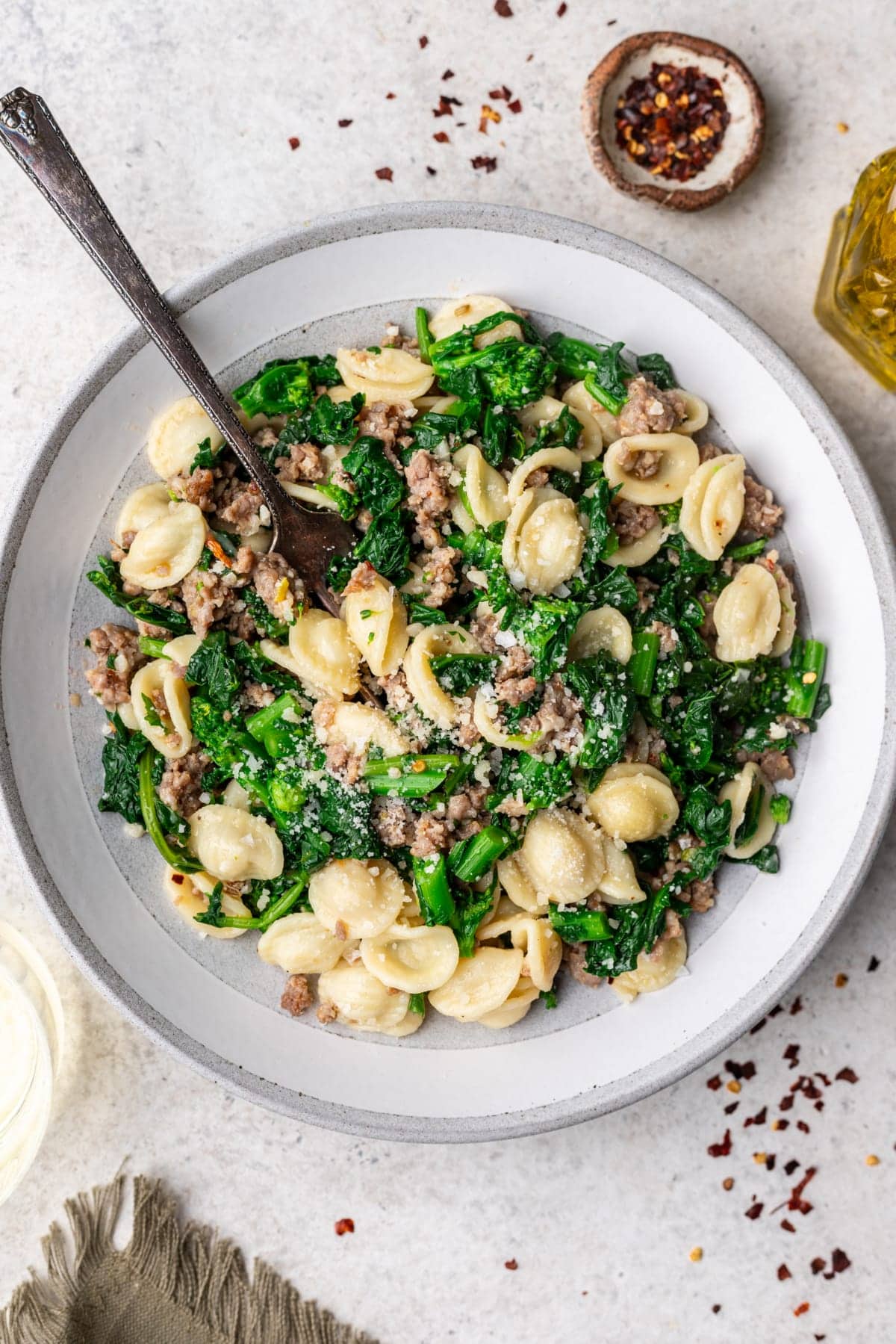 Orecchiette sausage with broccoli
